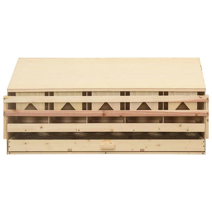 Abrollnest Hühner 5-fach Legenest Holz 117x33x54 cm Schrägdach Eierfach