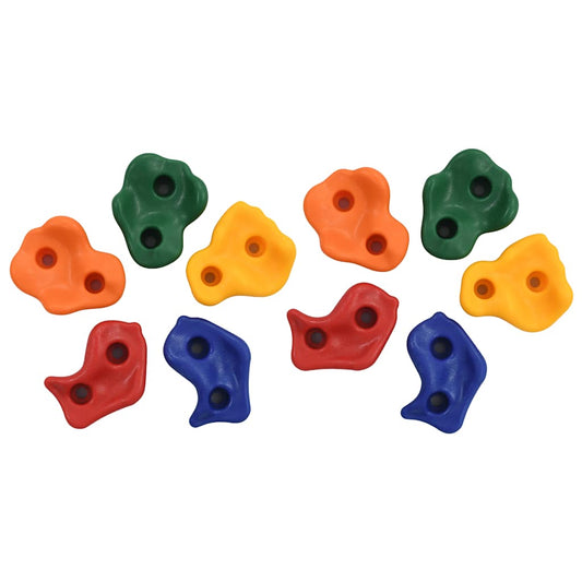 Klettersteine 10 Stk. mehrfarbig PE Kletterwand Kinder Bouldergriffe Klettern Klettergriffe