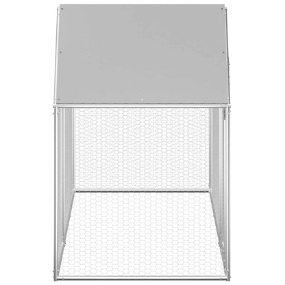 Chicken cage, chicken coop, steel, 3 x 1 x 1.5 m, run, outdoor enclosure, animal cage, poultry house