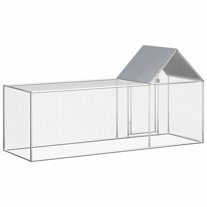 Hühnerkäfig Hühnerstall Stahl 3 x 1 x 1,5 m Auslauf Freigehege Tierkäfig Geflügelstall