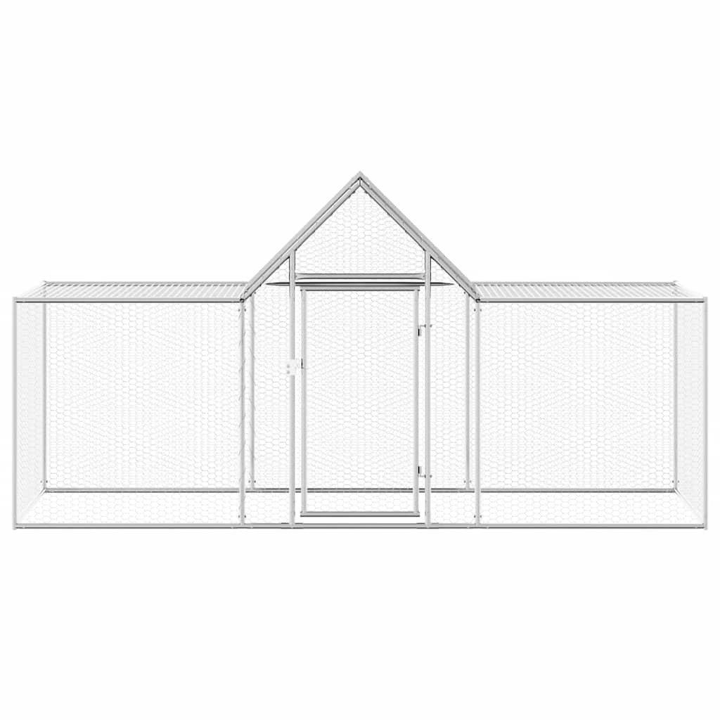 Hühnerkäfig Hühnerstall Stahl 3 x 1 x 1,5 m Auslauf Freigehege Tierkäfig Geflügelstall