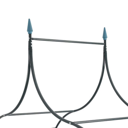 vidaXL Rose Arch with Decorative Spikes, Dark Green