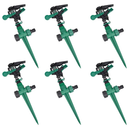 Impuls-Rasensprenger Sprenger Sprinkler Impulsregner 6er Set Flächenregner