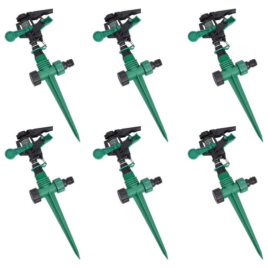Impuls-Rasensprenger Sprenger Sprinkler Impulsregner 6er Set