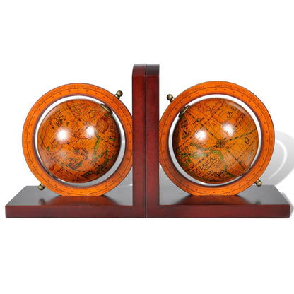 vidaXL Globe Bookend, 2 pcs.