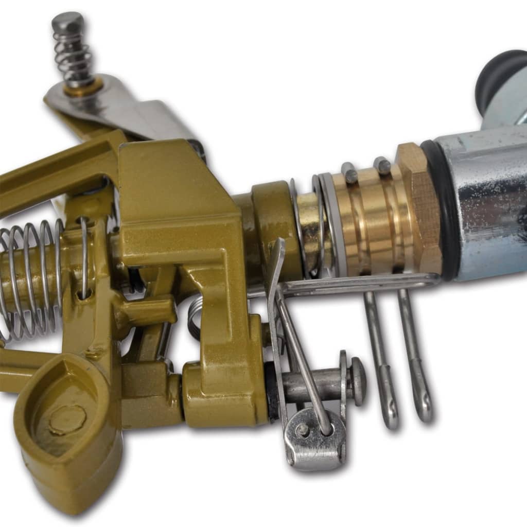 Impuls Sprinkler 2er Set Gartenbewässerung Zink Metallspitzen Rasensprenger