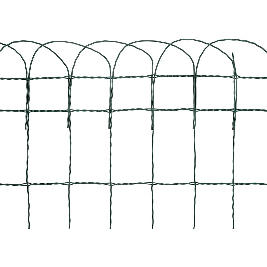 vidaXL Garden Fence Powder-Coated Iron 10x0.4 m
