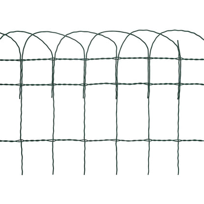 vidaXL Garden Fence Powder-Coated Iron 10x0.4 m