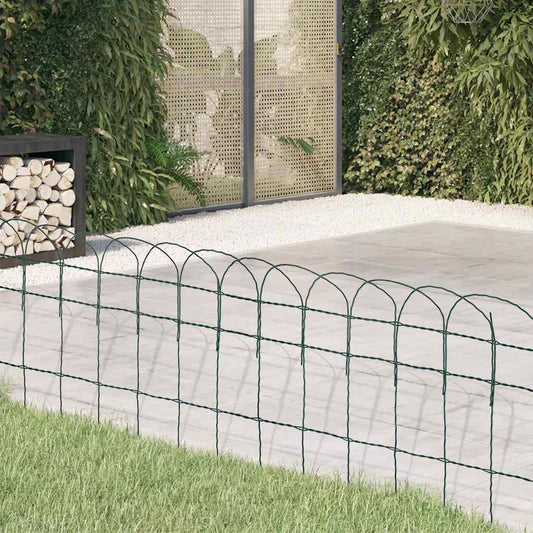 vidaXL Garden Fence Powder-Coated Iron 10x0.4 m