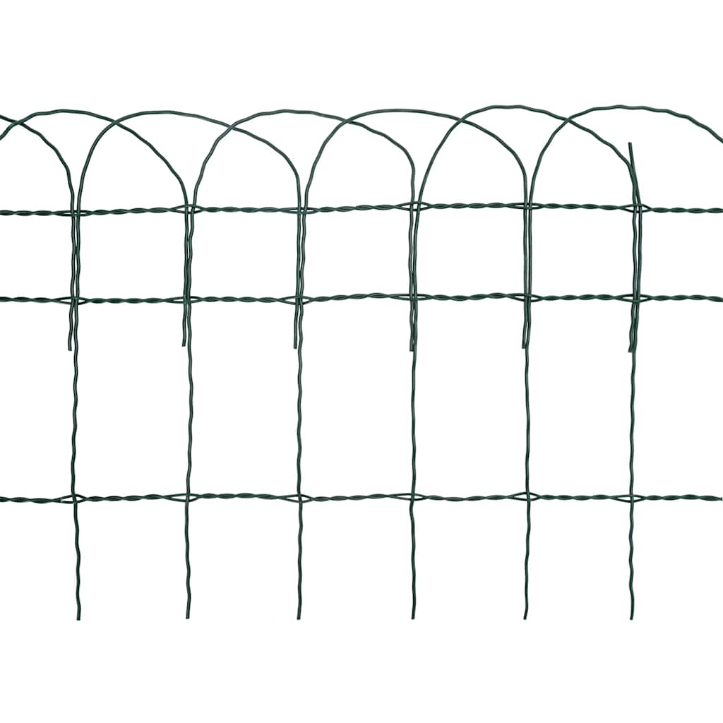 vidaXL Garden Fence Powder-Coated Iron 25×0.4 m