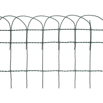 vidaXL Garden Fence Powder-Coated Iron 25×0.4 m