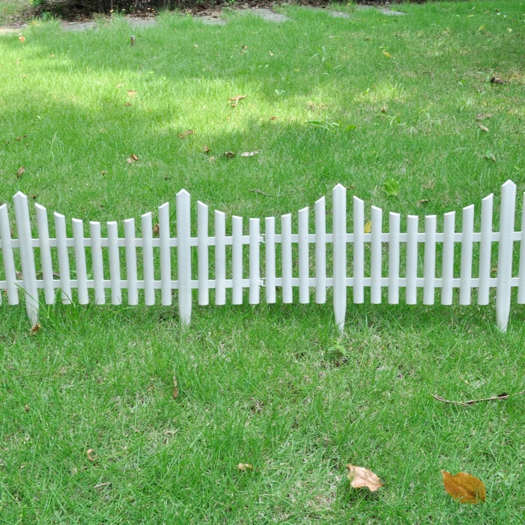 Rasenkanten Weiß PP 10 m Beeteinfassung Beetumrandung Gartenzaun