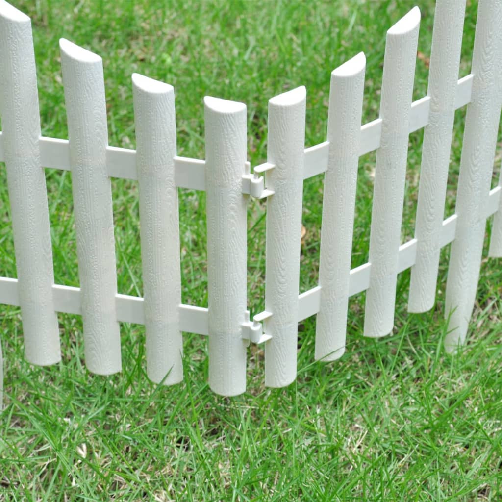 Rasenkanten Weiß PP 10 m Beeteinfassung Beetumrandung Gartenzaun