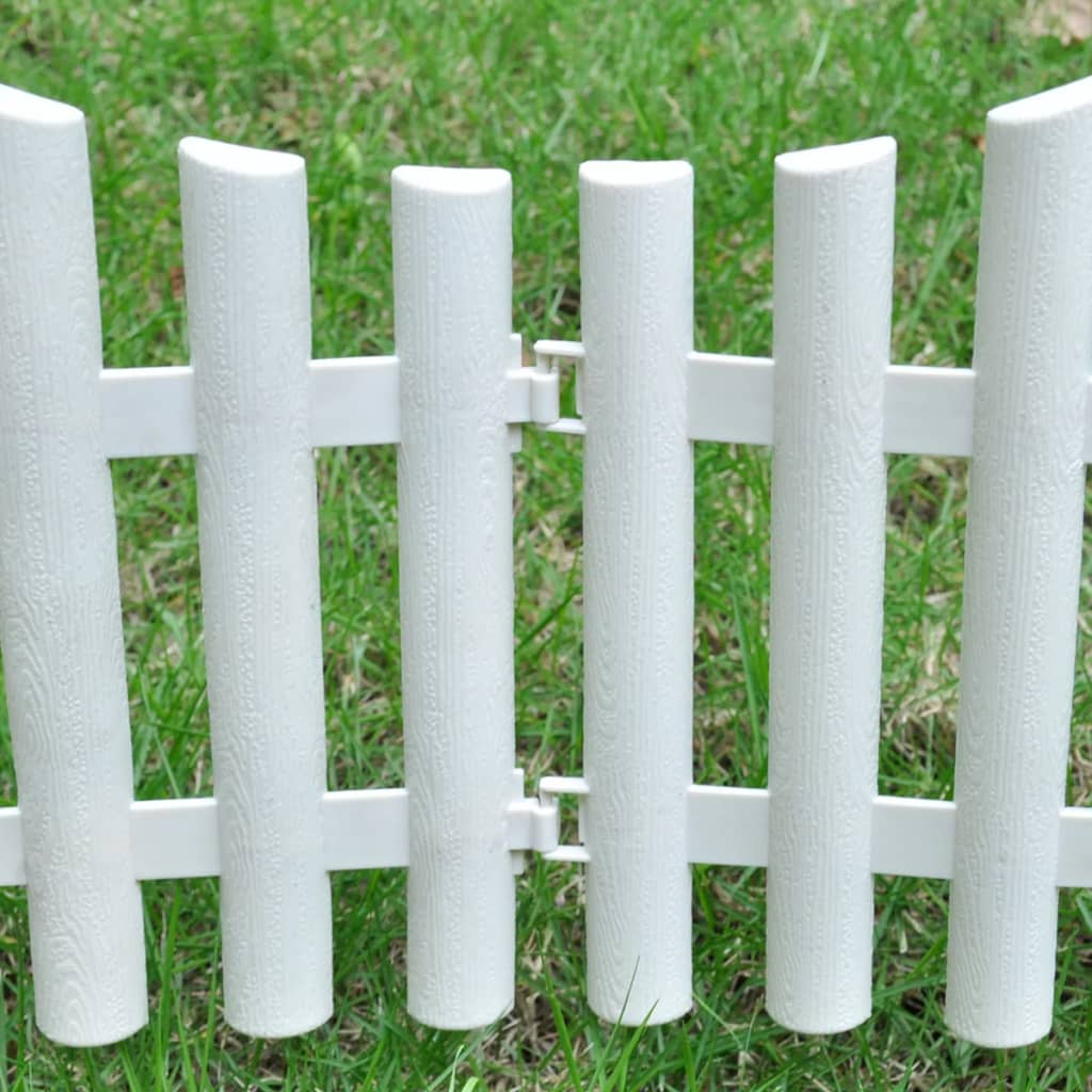 Rasenkanten Weiß PP 10 m Beeteinfassung Beetumrandung Gartenzaun