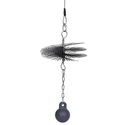 Runde Kaminreinigungsbürste Durchmesser 25 cm Kaminbürste 15 Meter