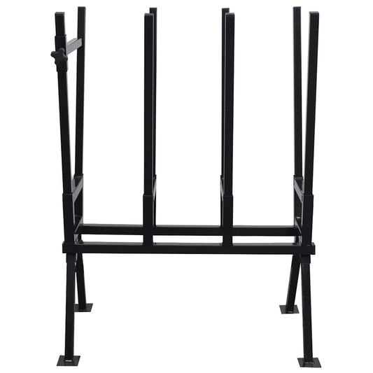 Sägebock Pulverbeschichtet Schwarz Metall Holzsägebock bis 400 kg Stahlbock