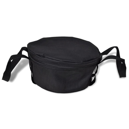 Dutch Oven Bräter Gusseisen 4,2 Liter Holländischer Ofen Schwarz 30x27x15 cm
