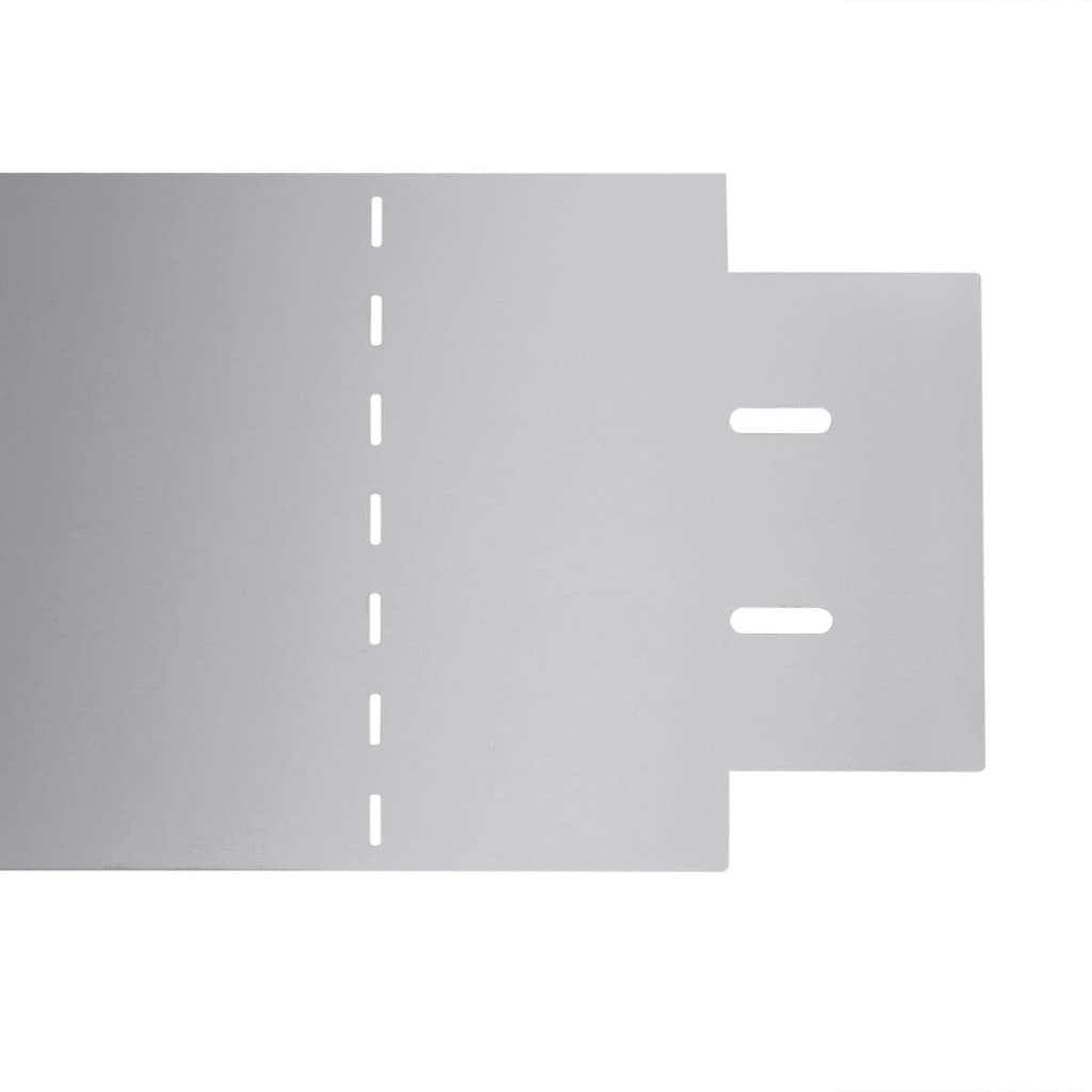 Rasenkante Flexible Beeteinfassung 15 Stk 100x15 cm Verzinkter Stahl