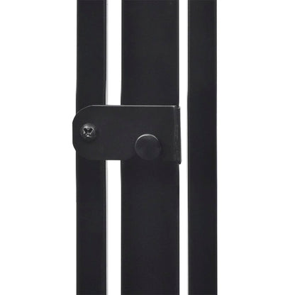 Fireplace safety gate for animals, steel, black, 123x123x76cm, pet spark guard