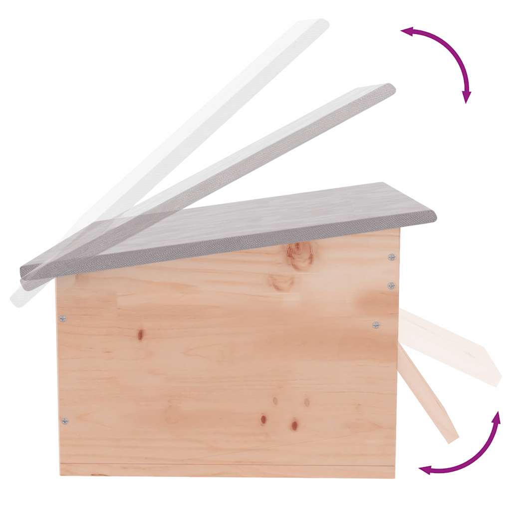 Igelhaus 45x33x22 cm Holz Tanne Winterquartier Igelnest Winterquartier