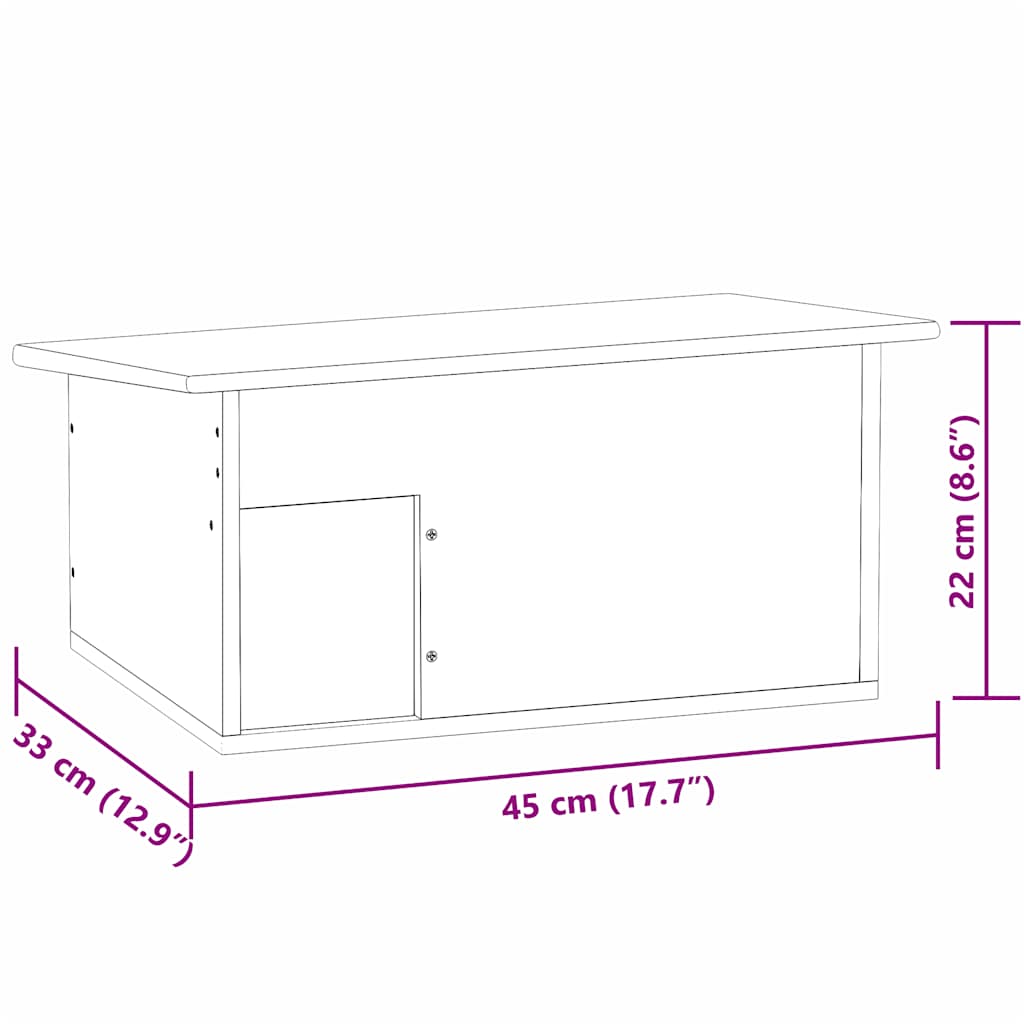 Igelhaus 45x33x22 cm Holz Tanne Winterquartier Igelnest Winterquartier