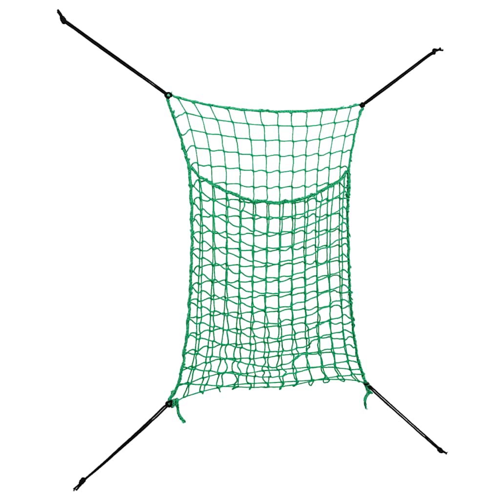 Heunetze 2 Stk Quadratisch 0,9x1 m PP Futternetz Pferd Pony