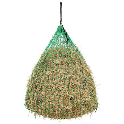 Hay nets, 2 pieces, round, 0.75 x 0.5 m, PP feed net for pony and horse