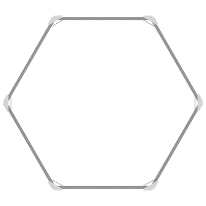 Garten-Hochbeet Anthrazit 129 x 129 x 77 cm Verzinkter Stahl Pflanzkasten Blumenkübel