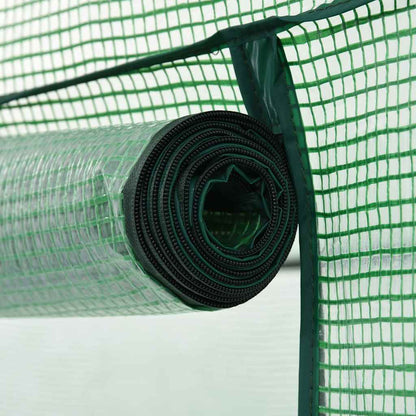 Begehbares Gewächshaus 200 x 80 x 173 cm Foliengewächshaus Rolltür