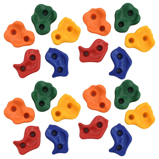 Klettersteine 20 Stk. mehrfarbig PE Kletterwand Kinder Bouldergriffe Klettern Klettergriffe