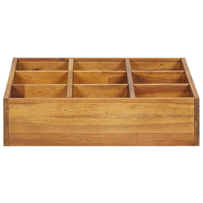 vidaXL Raised Garden Bed for Herbs, Solid Acacia Wood, 60 x 60 x 15 cm