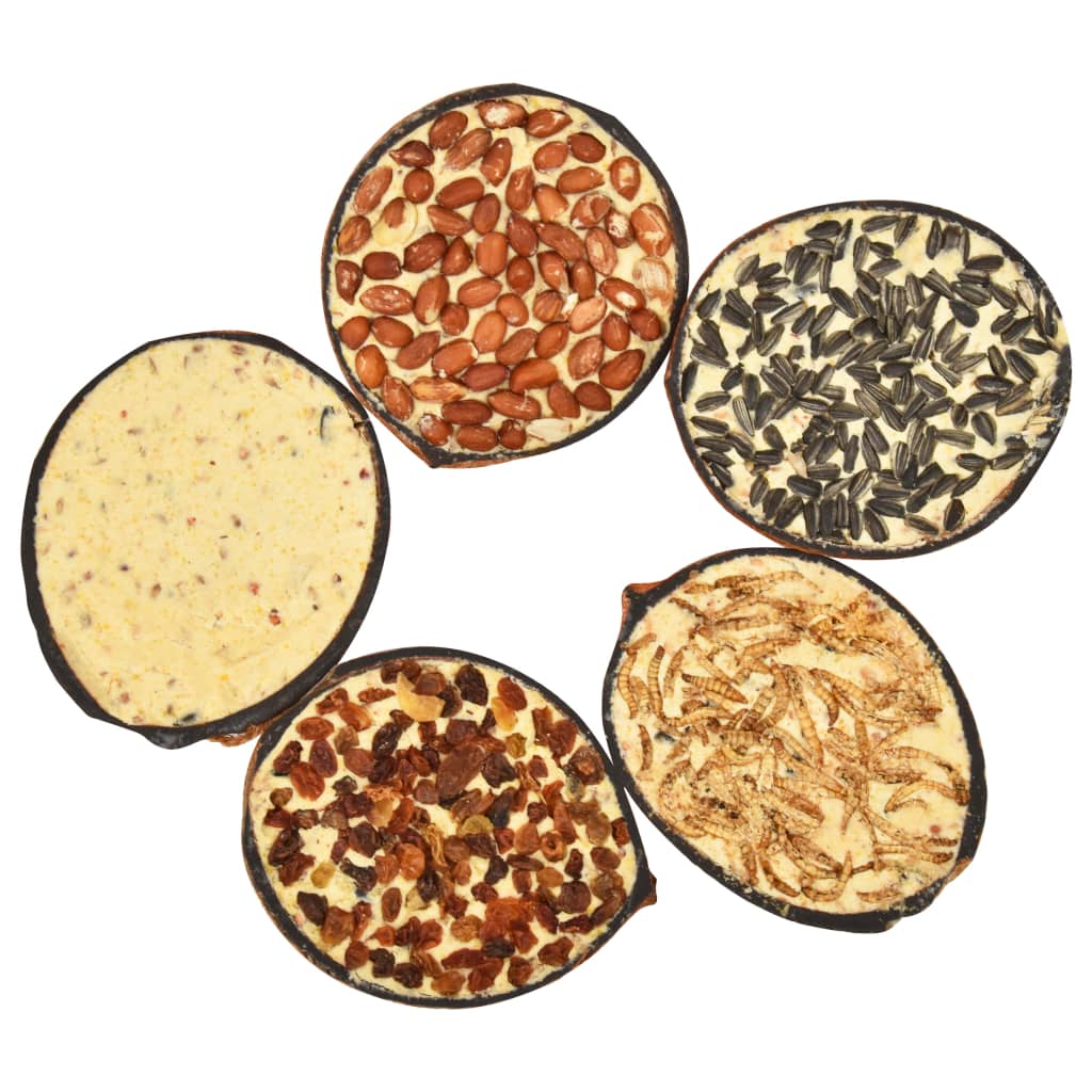 Vogelfutter Gefüllte Kokosnusshälften Sortiment 10 Stk. a 290 g für Wildvögel Winterfutter