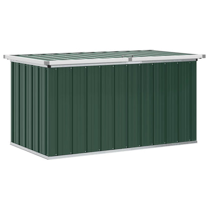 Gartenbox Aufbewahrungsbox 129x67x65 cm Stahl Grün Kissenbox Wetterfest