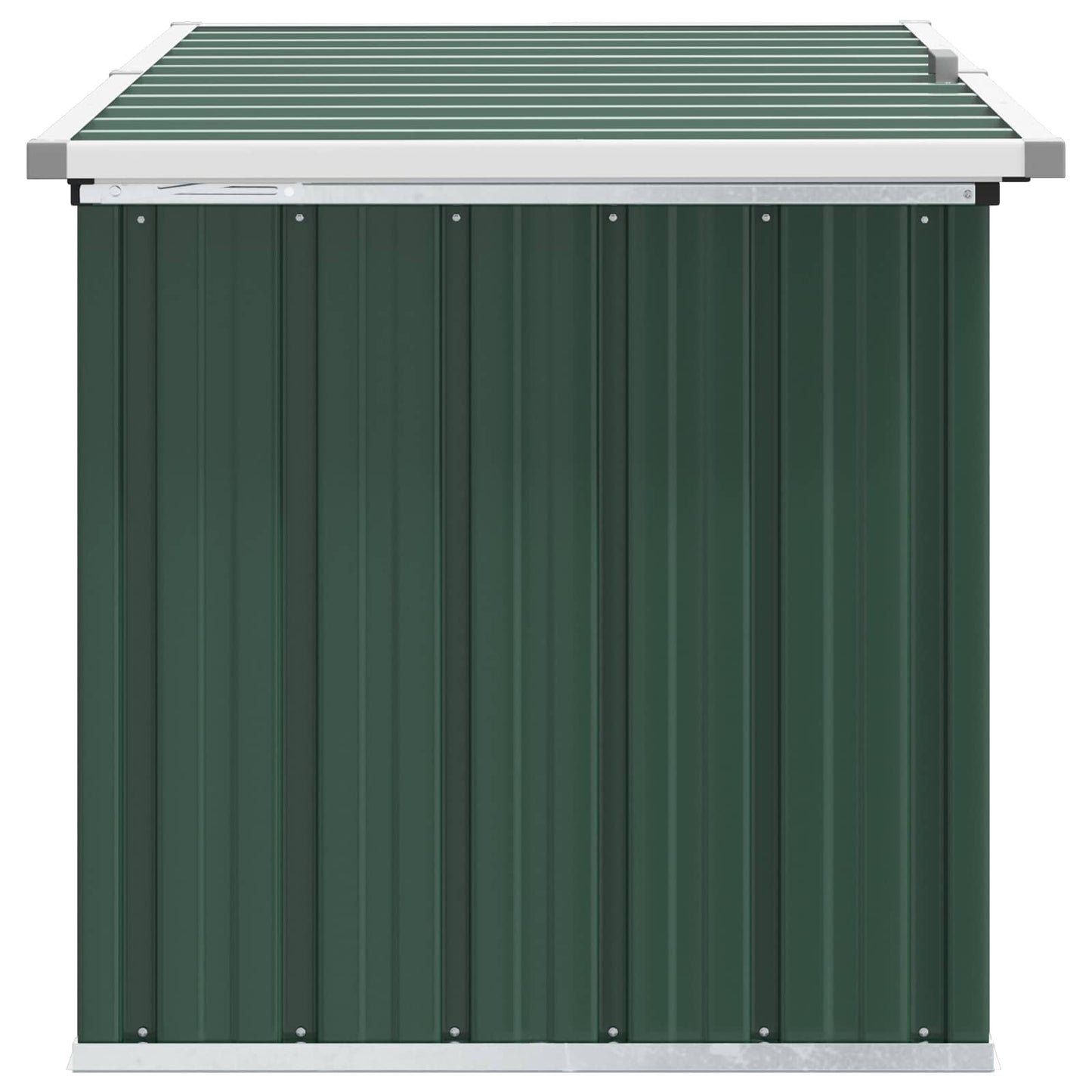 Gartenbox Aufbewahrungsbox 129x67x65 cm Stahl Grün Kissenbox Wetterfest