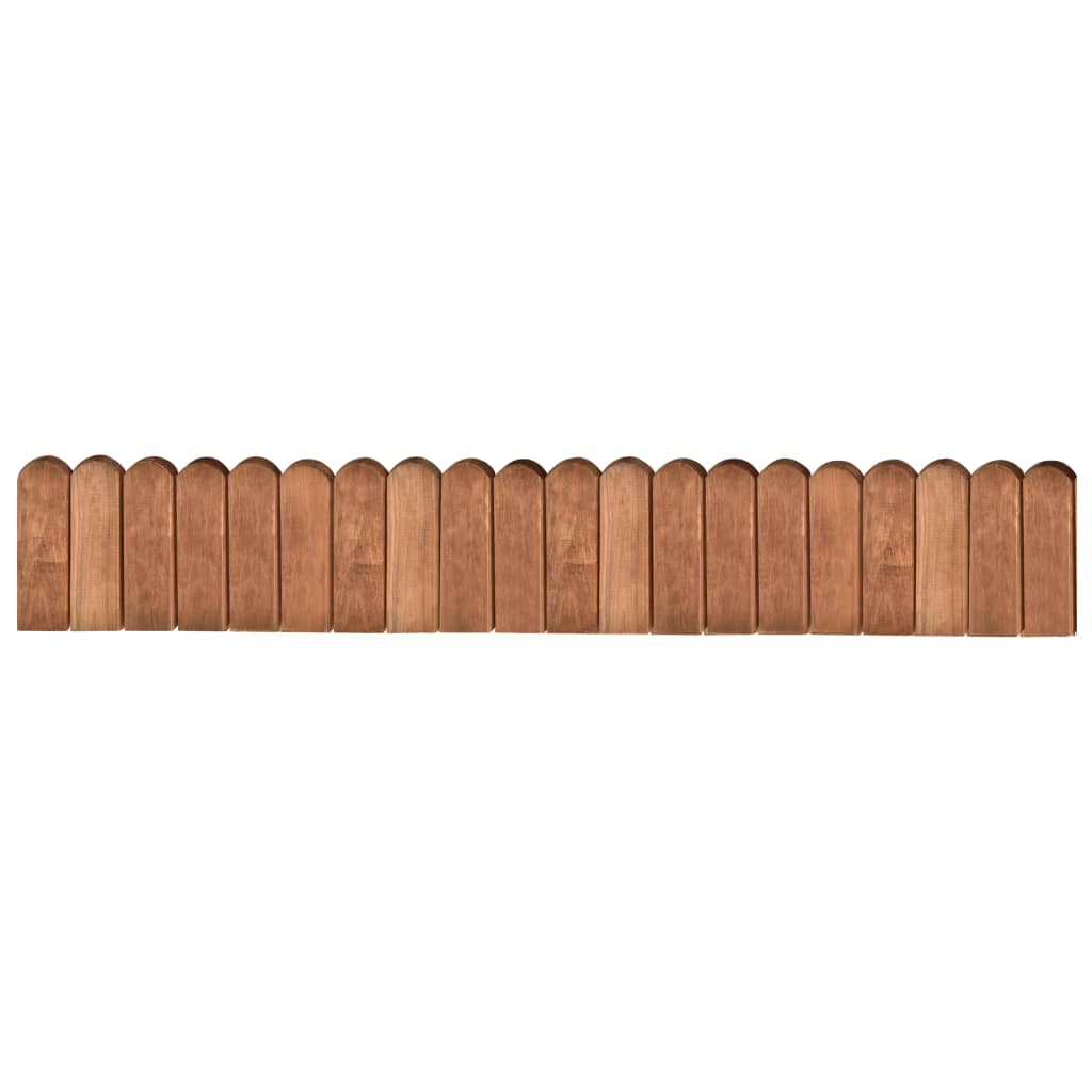 vidaXL Garden Edging Brown 120 cm Impregnated Pine Wood