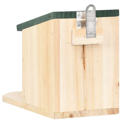 Eichhörnchen-Futterhaus aus Holz mit Klappdeckel – 4x Futterstation Eichhörnchen