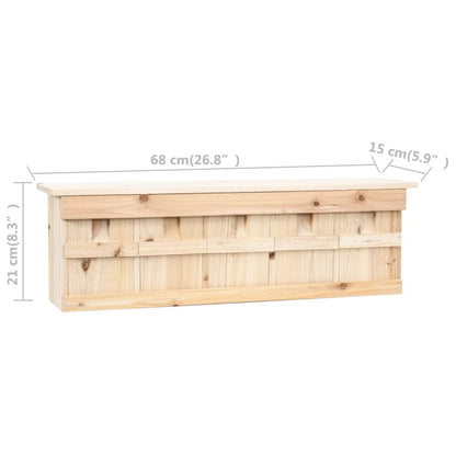 Nistkasten Spatzenhaus 5-fach Brutkammern 68x15x21 cm Wildvögel Nisthilfe Brutkasten
