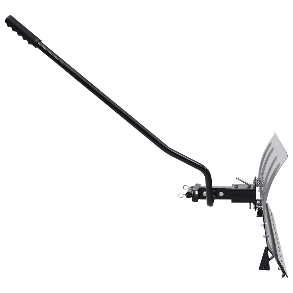 Schneeschild für Rasentraktor 100 cm Schnellwechselsystem Stahl Schneepflug