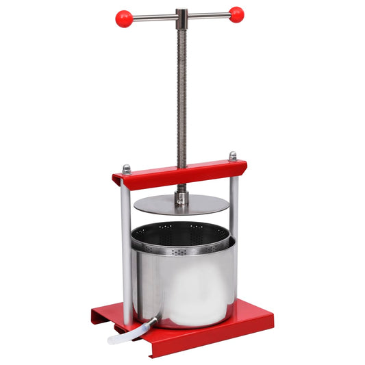 Obstpresse Weinpresse Saftpresse Fruchtpresse Edelstahl 6 L