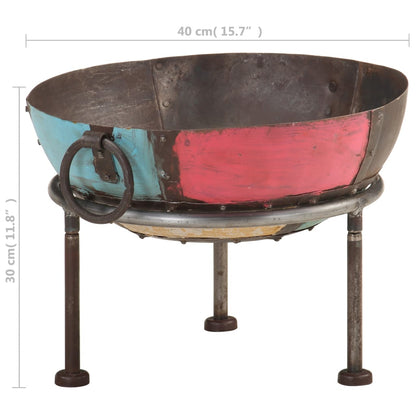 Fire bowl Ø 40 cm Colorful Rustic Iron Fire pit Shabby Chic Fire pit rusty