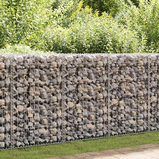 Gabionenwand Verzinkter Stahl 150×60×100 cm Gabionenzaun Drahtkorb Steinmauer Wand