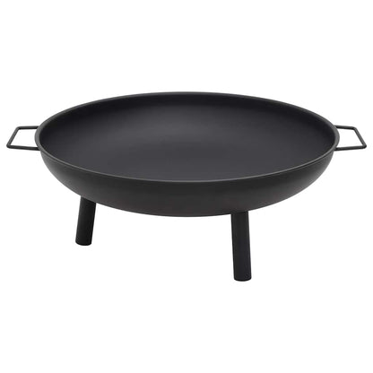 Fire bowl 67.5x58x22.5 cm steel black fire pit
