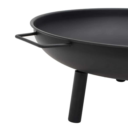 Fire bowl 67.5x58x22.5 cm steel black fire pit