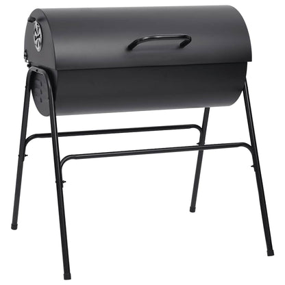 vidaXL Grill with 2 Grill Racks Black 80x95x90 cm Steel