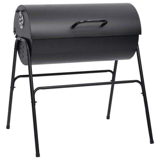 vidaXL Grill with 2 Grill Racks Black 80x95x90 cm Steel