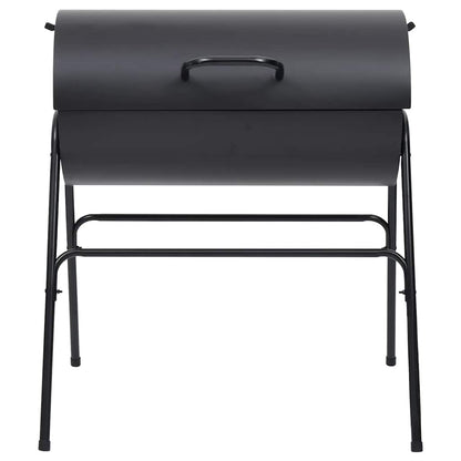 vidaXL Grill with 2 Grill Racks Black 80x95x90 cm Steel
