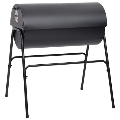 vidaXL Grill with 2 Grill Racks Black 80x95x90 cm Steel