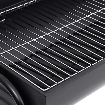 vidaXL Grill with 2 Grill Racks Black 80x95x90 cm Steel