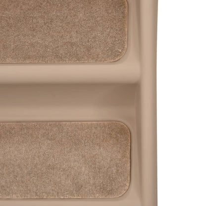 Hundetreppe Klappbar Braun 62x40x49,5 cm Haustiertreppe Aufstiegshilfe 75 kg