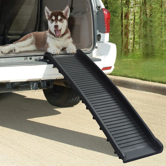 vidaXL Foldable Dog Ramp, Black, 155.5x40x15.5 cm